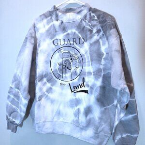 NWOT Cleveland Guard the Land Tie-Dyed Cotton Sweatshirt Size L